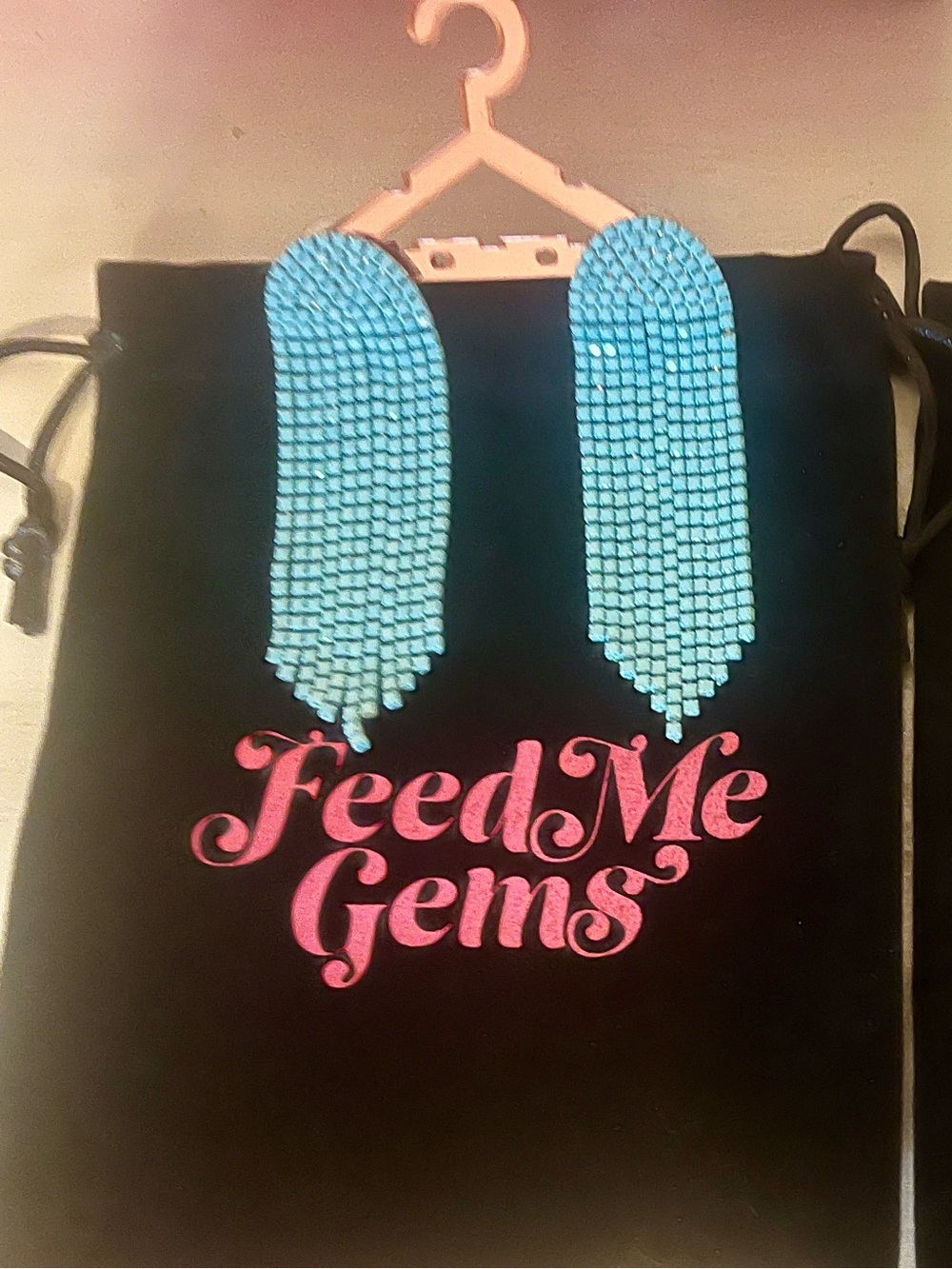 FMG Turquoise Fringe Drop Earrings